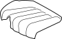 Image of Cushion cover. Trim, Seat Cushion. (Left). Included with: Seat. image for your 2022 Mazda CX-5  2.5 S Carbon Edition Sport Utility 