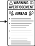 View Label. Caution. Bag. Air.  Full-Sized Product Image