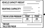 Image of Tire Information Label image for your 2021 Mazda 3 2.5L SKYACTIV A/T AWD Select Sedan 