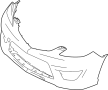 Image of Bumper Cover (Front, Upper) image for your 2005 Mazda 3 2.3L A/T S Sedan 