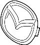 Image of Emblem. (Front). Emblem used on the. image for your 2023 Mazda CX-5  2.5 Turbo Signature Sport Utility 