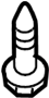 View Headlight Control Module Screw Full-Sized Product Image