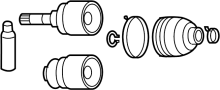 View CV Joint Boot Kit (Left) Full-Sized Product Image 1 of 2