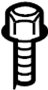 View Cowl Crossmember Screw Full-Sized Product Image