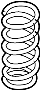 Image of Coil Spring (Rear) image for your 2012 Mazda 5 2.5L Duratec M/T Sport Mini Passenger Van 