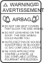 View Label. Caution. Bag. Air.  Full-Sized Product Image