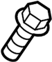 View Windshield Wiper Linkage Bolt Full-Sized Product Image