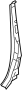 Image of Body B-Pillar Reinforcement (Left, Rear) image for your 2021 Mazda CX-3   