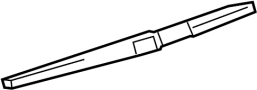 View Back Glass Wiper Blade (Rear) Full-Sized Product Image 1 of 2