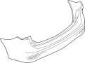 Image of Bumper Cover (Rear) image for your 2009 Mazda 3 2.3L A/T S Sedan 