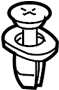 View Molding. Clip. Fastener. (Rear, Upper) Full-Sized Product Image 1 of 7