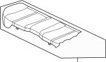 Image of Cushion. Seat. Cover. (Rear). A Cover that replaces. image for your 2013 Mazda 3 2.0L SKYACTIV M/T i Hatchback 