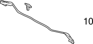 View Seal. Clip. Weatherstrip. (Rear) Full-Sized Product Image