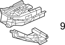 Image of Fender Rail Reinforcement Brace image for your 1993 Mazda