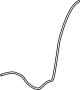 View Windshield Washer Hose (Upper) Full-Sized Product Image