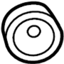 View Nut. Lamp. Tail. Light. Cap.  Full-Sized Product Image 1 of 3