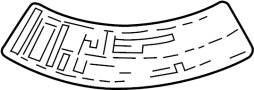View LABEL, TEMPERATURE. LABEL, TEMPORARY TIRE.  Full-Sized Product Image 1 of 7