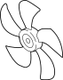 View Engine Cooling Fan Blade Full-Sized Product Image 1 of 2