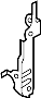 Image of Shield bracket. (Front) image for your 2012 Mazda 3 2.5L Duratec A/T S Hatchback 