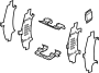 View Disc Brake Anti-Rattle Clip Set (Front) Full-Sized Product Image