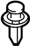 View Molding. Clip. Fastener. Spoiler. (Rear, Upper, Lower) Full-Sized Product Image
