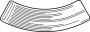 View LABEL, TEMPERATURE. LABEL, TEMPORARY TIRE. Spare tire label.  Full-Sized Product Image 1 of 2
