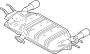 Image of Exhaust Muffler (Rear) image for your 1999 Mazda MIATA   