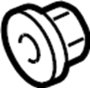 View Suspension Control Arm Bolt (Front, Rear, Lower) Full-Sized Product Image 1 of 7