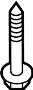 View Bolt. Engine. Cradle. Bracket. (Front, Rear) Full-Sized Product Image 1 of 4