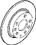 Image of Disc Brake Rotor image for your 1990 Mazda B2200  Base Standard Cab Pickup Fleetside 