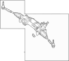 222460730080 Rack and Pinion Assembly