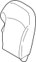 Seat Back Cushion Cover (Left, Front)