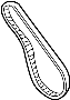 MR984778 Engine Balance Shaft Belt