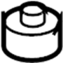 MN184123 Suspension Control Arm Bushing (Front, Lower)