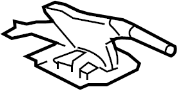 MN116297HA Parking Brake Pedal Release Handle