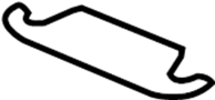 Hinge shim. SHIM - Tailgate Damper ST. Weatherstrip shim. (Upper)