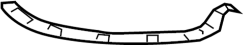Bumper Cover Support Rail (Rear, Upper)