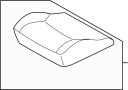 MR792205 Seat Cushion Foam (Left, Front, Lower)