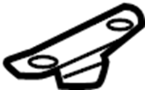 MR590270 Lever - Floor Console Lid.