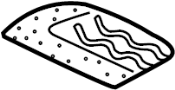 MR595780 Seat Heater Pad (Front)