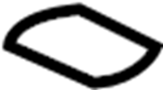 MR966995HA Cap. Seat. (RR). Child Restraint Anchor Plate. Folding Latch Release Handle. (Rear)