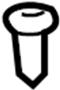 MR408229 Screw. Armrest. Seat. Holder. Cup. (Rear)