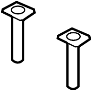 MN148712HA Headrest Guide (Front, Upper)