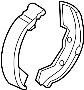 MN161157 Parking Brake Shoe (Rear)