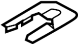 6977A796 Seat Track Cover (Rear)