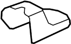 6977A068 Seat Track Cover (Front, Rear, Upper)