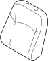 6901B498XA Seat Back Cushion Cover (Front)