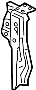 MN133736 Radiator Support Bracket (Lower)