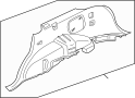 7230A229XA Interior Quarter Panel Trim Panel (Left, Lower)