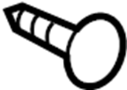 MS452353 Screw. Bumper. Bracket. (Front)